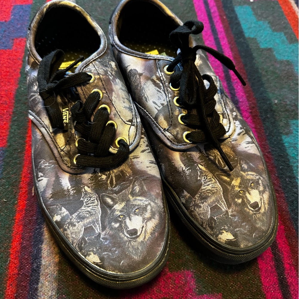 Wolf Pattern Vans
